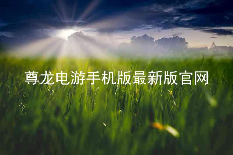尊龙电游手机版最新版官网
